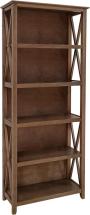 Stone & Beam 5-Shelf Bookcase, 75"H, Weathered Oak Finish