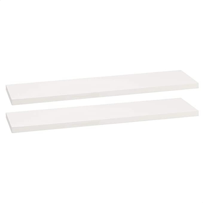 Amazon Basics Floating Shelves - 24-Inch, White