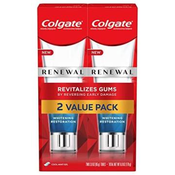 Colgate-Palmolive Renewal Gum Toothpaste for Gum Health, Whitening Restoration, Mint Gel - 3 Ounce