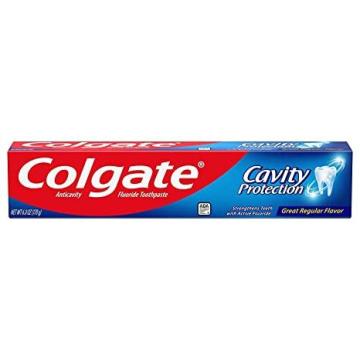 Colgate-Palmolive Cavity Protection Regular Fluoride Toothpaste, White, 6 oz