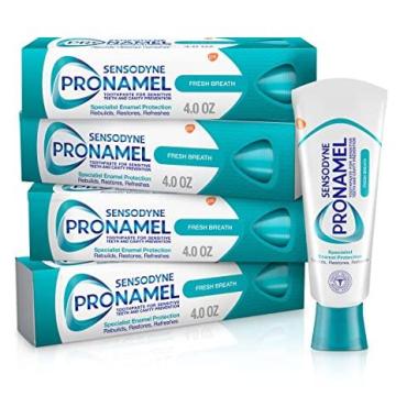 Sensodyne Pronamel Breath Enamel Toothpaste for Sensitive Teeth, Fresh Wave, 4 Oz