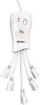 Accell Power Flexible Surge Protector and Power Conditioner, White