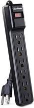 CyberPower CSB6012 Essential Surge Protector, 1200J/125V, 6 Outlets, Black