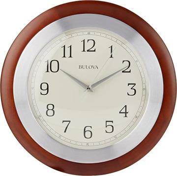 Bulova C4228 Reedham Clock, Walnut Finish
