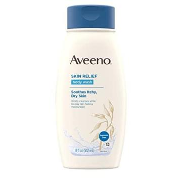 Aveeno Skin Relief Fragrance-Free Moisturizing Body Wash with Oat, 18 fl. Oz