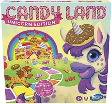 Hasbro Candy Land Unicorn Edition Board Game, Toddler Games, Unicorn Toys, Kids Board Games,