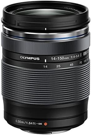 Olympus M.Zuiko Digital ED 14-150mm F4.0-5.6 II Lens, for Micro Four Thirds Cameras (Black)