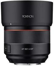 Rokinon 85mm F1.4 AF Lens for Canon EF Mount, Black