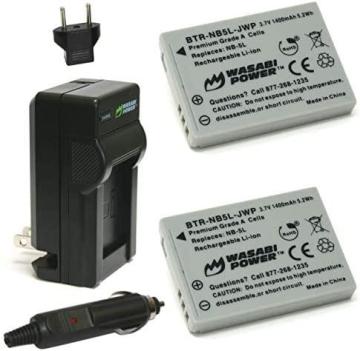 Wasabi Power Battery and Charger for Canon NB-5L and Canon PowerShot