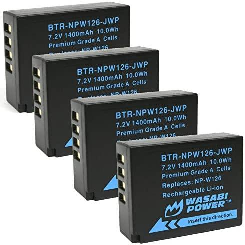 Wasabi Power Battery for Fujifilm NP-W126 and Fuji FinePix HS30EXR, HS33EXR, HS50EXR
