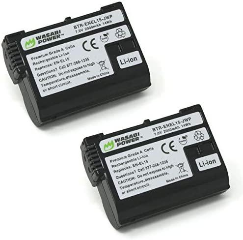 Wasabi Power Battery for Nikon EN-EL15, EN-EL15a, EN-EL15b, EN-EL15c & D500, D600 and more