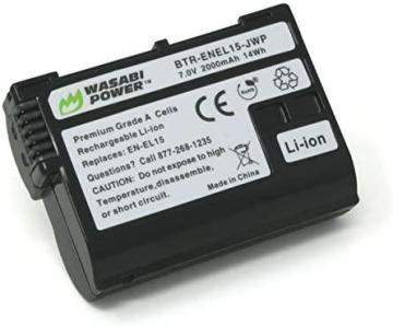 Wasabi Power Battery for Nikon EN-EL15 and Nikon 1 V1, D600, D610 and more