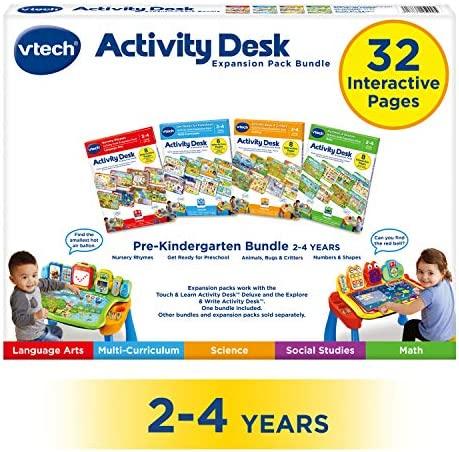 VTech Activity Desk 4-in-1 Pre-Kindergarten Expansion Pack Bundle for Age 2-4