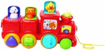 VTech Roll & Surprise Animal Train, Red