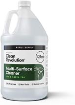 Clean Revolution Multi-Surface Cleaner Refill Supply, Lily & Green Tea, 128 Fl Oz