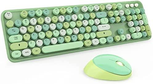 Letton Wireless Keyboard Mouse Combo (Green)