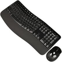 Microsoft Wireless Comfort Desktop 5050 - Black. Wireless, Ergonomic Keyboard and Mouse Combo