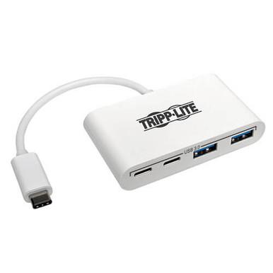 Tripp Lite 4-Port USB 3.1 Gen 1 Portable Hub USB-C to x2 USB-A and x2 USB-C