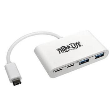 Tripp Lite 4-Port USB 3.1 Gen 1 Portable Hub USB-C to x2 USB-A and x2 USB-C
