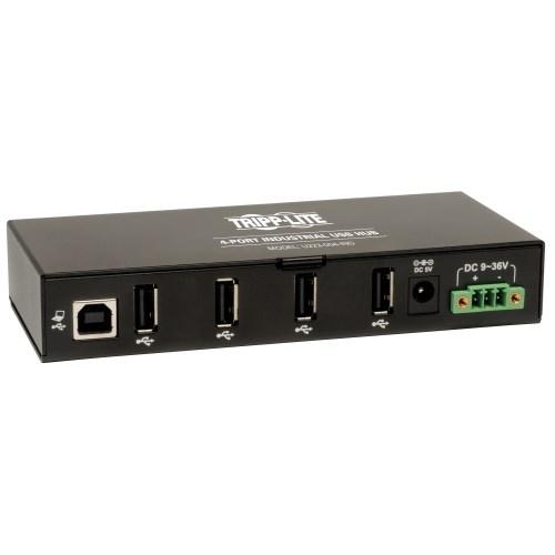 Tripp Lite 4-Port USB 2.0 Mini Hub, Black (U223004IND)