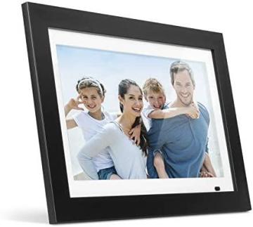 Aluratek 14” LCD Digital Photo Frame with 4GB Built-in Memory, Black