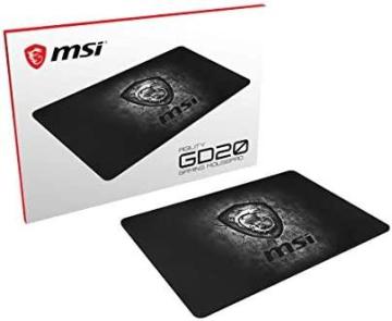 MSI Agility GD20 Premium Gaming Mouse Pad, Medium Size, 12.5” X 8.7” X 0.2”