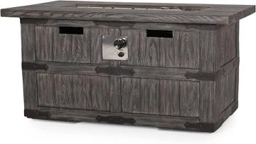Christopher Knight Home 315621 Arnton Fire Pit, Wooden Grey