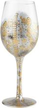 Enesco Designs by Lolita Venom Hand-Painted Artisan Wine Glass, 1 Count (Pack of 1), Multicolor