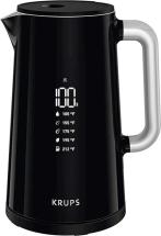 Krups BW801852 Smart Temp Digital Kettle Full Stainless Interior and Safety Off, 1.7-Liter, Black
