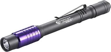 Streamlight 66148 Stylus Pro USB UV Rechargeable Pen Light with 120V AC Adapter