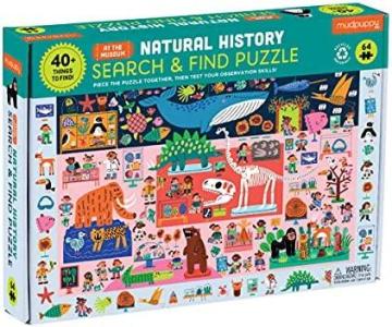 Mudpuppy Natural History Museum Search & Find Puzzle from Colorful Illustrations