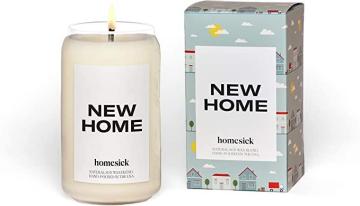 Homesick Scented Candle, New Home - Scents of Jasmine, Cedarwood, Lime, 13.75 oz