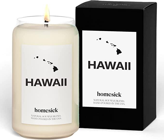 Homesick Scented Candle, Hawaii - Scents of Pineapple, Coconut, 13.75 oz