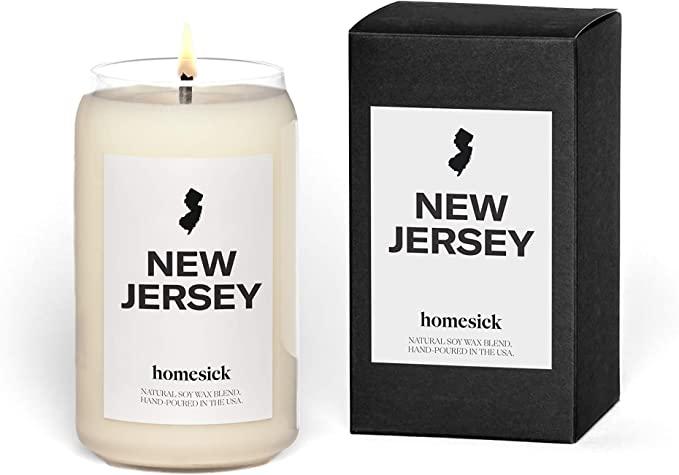 Homesick Scented Candle, New Jersey - Scents of Candy Apple, Cranberry, 13.75 oz