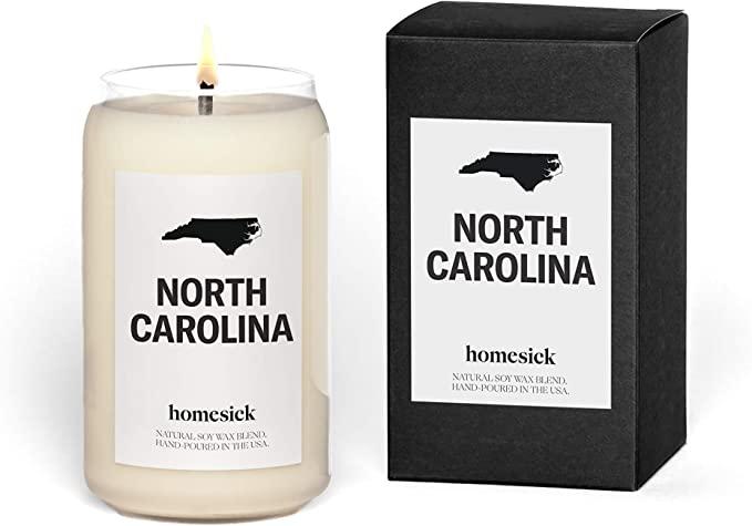 Homesick Scented Candle, North Carolina - Scents of Blackberry, Peach, Tobacco, 13.75 oz