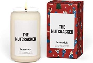 Homesick Premium Scented Candle, The Nutcracker - Scents of Cinnamon, Clove, Pecan, 13.75 oz