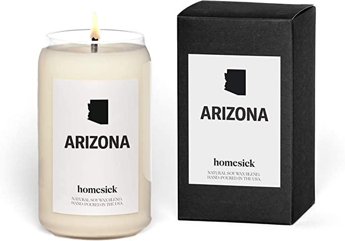 Homesick Scented Candle, Arizona - Scents of Musk, Orange, Lime, 13.75 oz