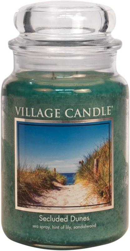 Village Candle Secluded Dunes 26 oz Glass Jar Scented Candle, Large