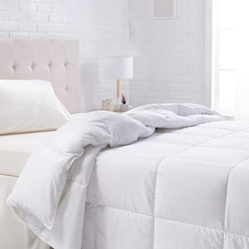 Amazon Basics Down Alternative Bedding Comforter Duvet Insert - Full Queen, White, All-Season