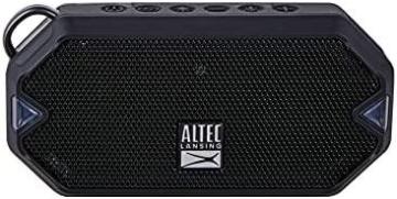 Altec Lansing HydraMini Wireless Bluetooth Speaker, IP67 Waterproof, USB C, Black