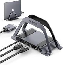 4URPC USB C Docking Station Dual Monitor for MacBook Pro/Air, USB C Dock Dual HDMI, USB C HUB