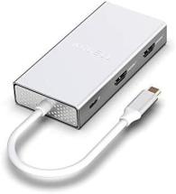 Accell Air USB C 4K InstantView Hub Dual Display HDMI - 3 x USB-A 3.1 (10Gbps), 2 x HDMI
