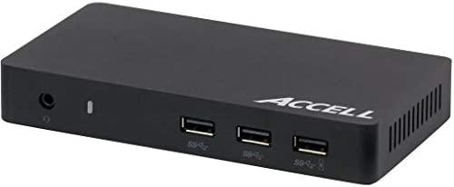 Accell USB 3.0 Universal Docking station with Dual Video HDMI and DisplayPort, 4K UHD