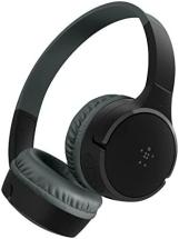 Belkin SoundForm Mini Kids Wireless Headphones with Built in Mic, Black