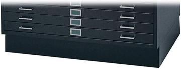 Safco Products Flat File Closed Base for 5-Drawer 4994BLR Flat File, Black