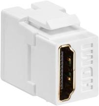 Leviton 40834-W Feed Through, QuickPort HDMI Connector, White
