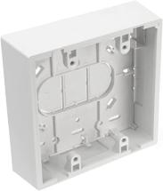 Leviton 42777-2WB Surface Mount Backbox, Dual Gang, White, 1.45 Inches
