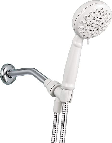 Moen 23046W Banbury 5-Spray Hand Shower with Hose and Bracket