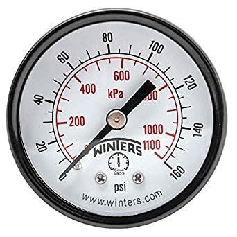 Winters Instruments - PEM1409 -1409 PEM Series Steel Dual Scale Economy Pressure Gauge