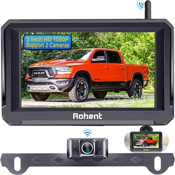 Rohent R3 Wireless Backup Camera 5 Inch Monitor 1080P Bluetooth